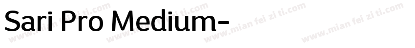 Sari Pro Medium字体转换